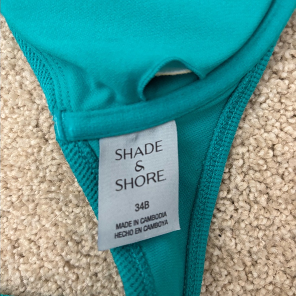 Women’s target shade and shore teal Bikini Top 34B removable pads - Picture 5 of 6
